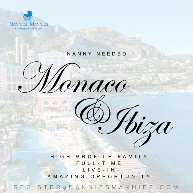 Monaco and Ibiza nanny post